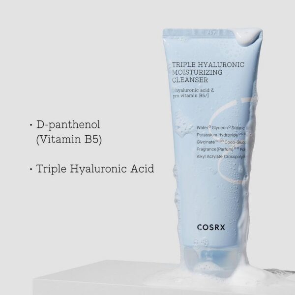 Cosrx Hydrium Triple Hyaluronic Moisuturizing Cleanser - Image 4